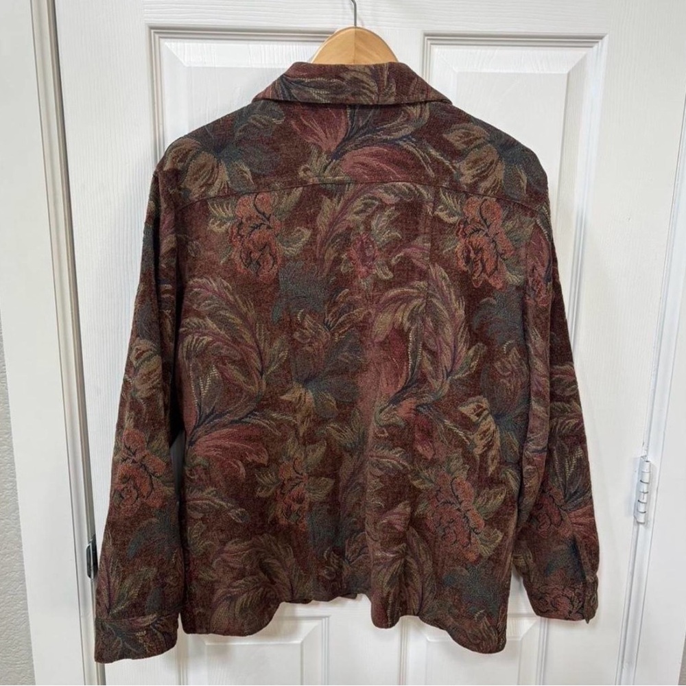 Chico's Multi-Color Floral Button-Front Jacket - Picture 4 of 7
